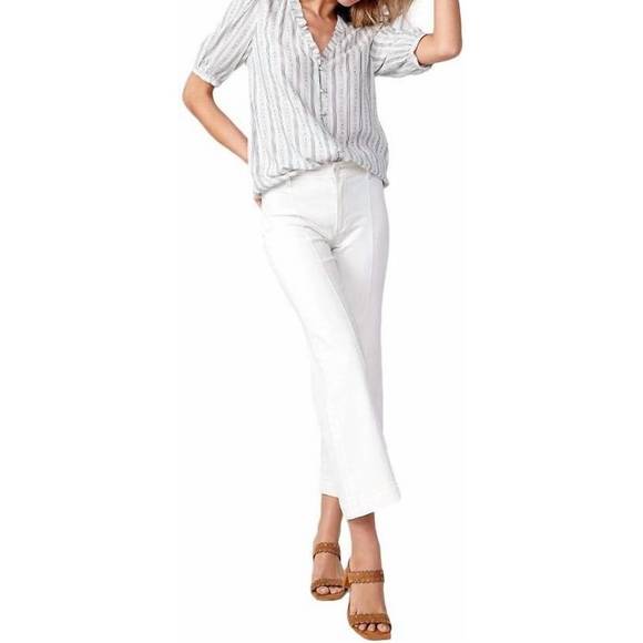 NEW PAIGE anessa wide leg jeans in gold coast